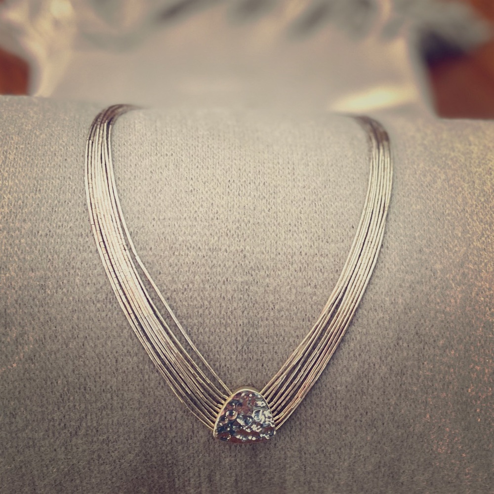 Silpada sterling silver 9 strand pendant necklace